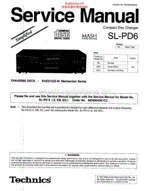 Technics-SLPD6-cd-ssm 维修电路原理图.pdf