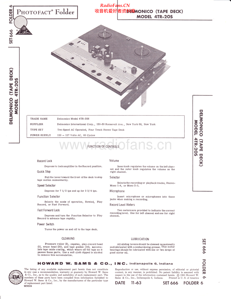 Delmonico-4TR20S-tape-sm维修电路原理图.pdf_第1页