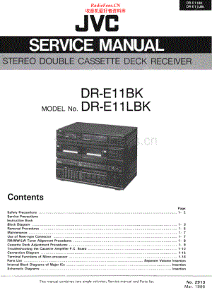 JVC-DRE11LBK-cs-sm 维修电路原理图.pdf