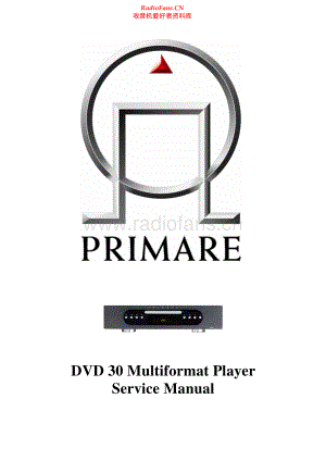 Primare-DVD30-cd-sm 维修电路原理图.pdf