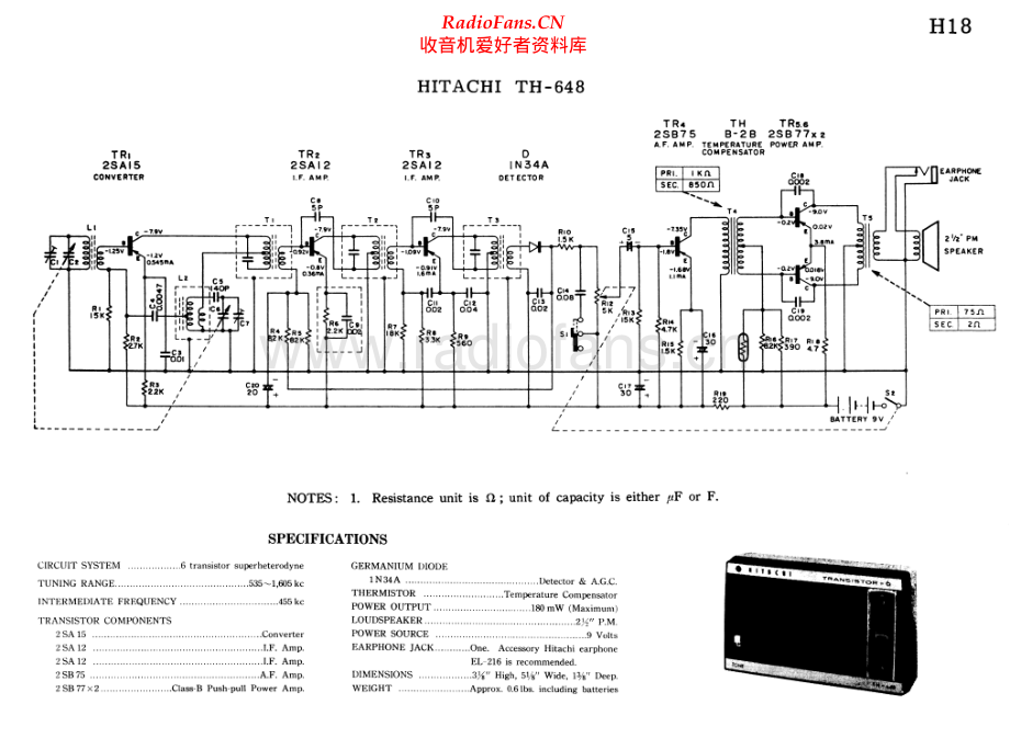 Hitachi-TH648-pr-sch 维修电路原理图.pdf_第1页