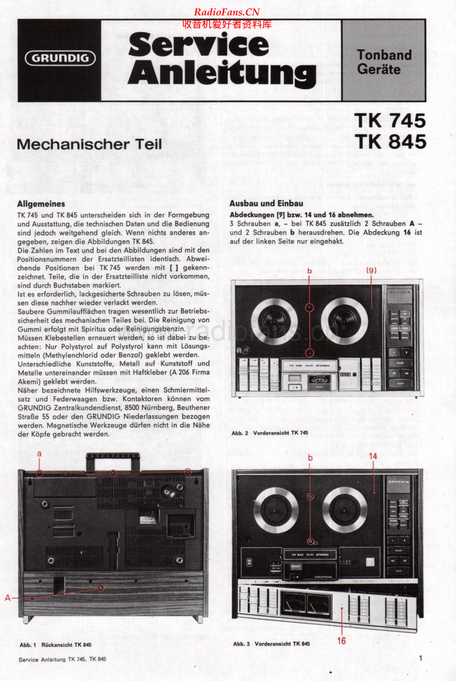 Grundig-TK745-tape-sm维修电路原理图.pdf_第1页