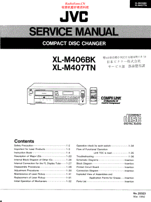JVC-XLM406BK-cd-sm 维修电路原理图.pdf