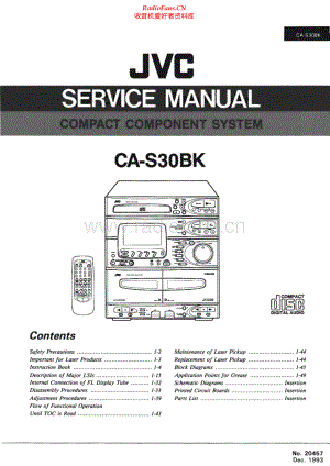 JVC-CAS30BK-cs-sm 维修电路原理图.pdf