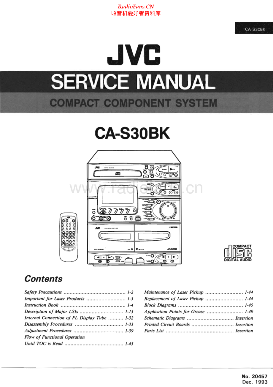 JVC-CAS30BK-cs-sm 维修电路原理图.pdf_第1页