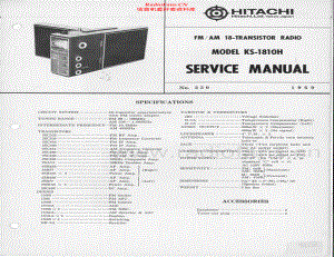 Hitachi-KS1810H-pr-sm 维修电路原理图.pdf