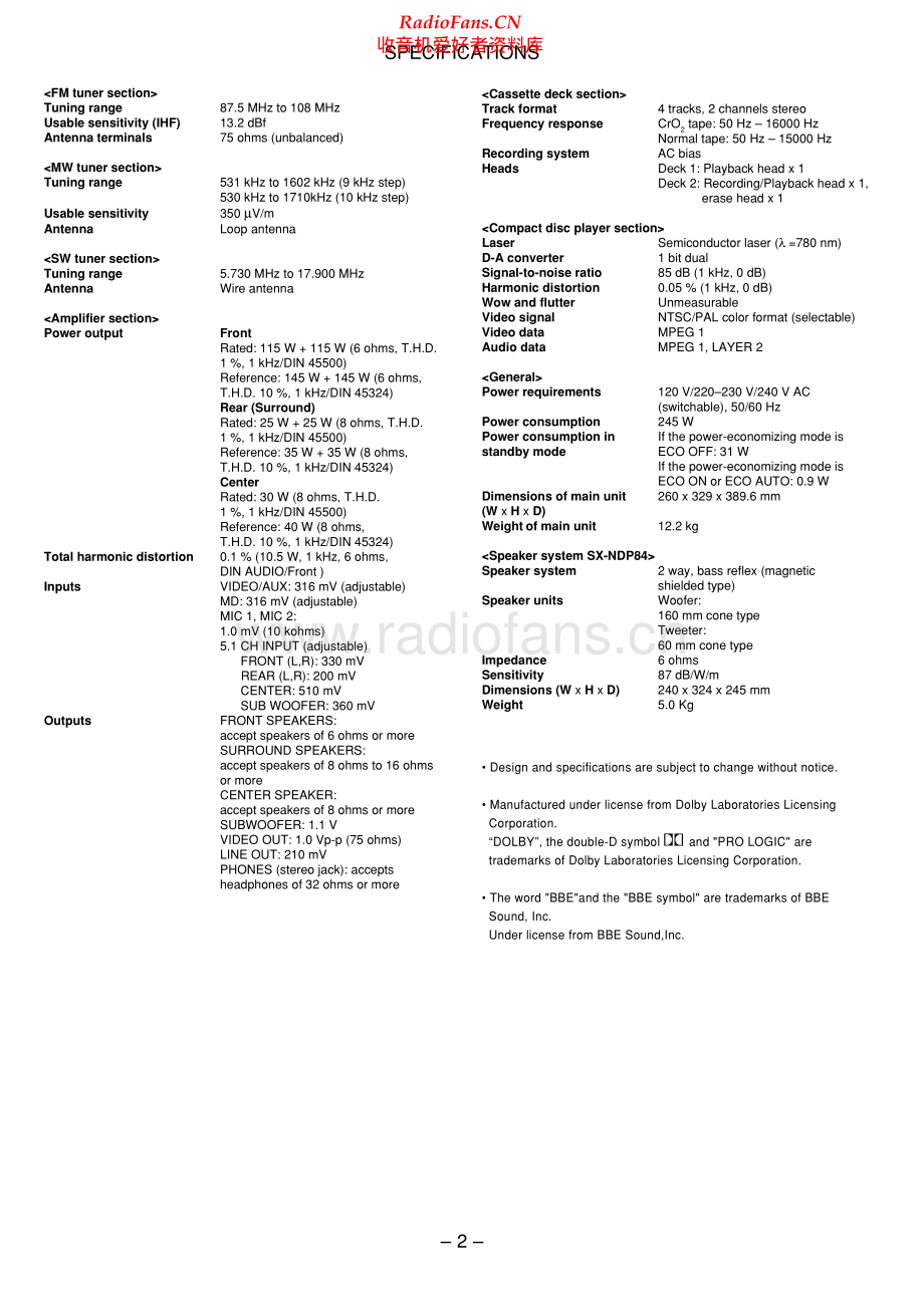 Aiwa-NSXWV89-cs-sm维修电路原理图.pdf_第2页