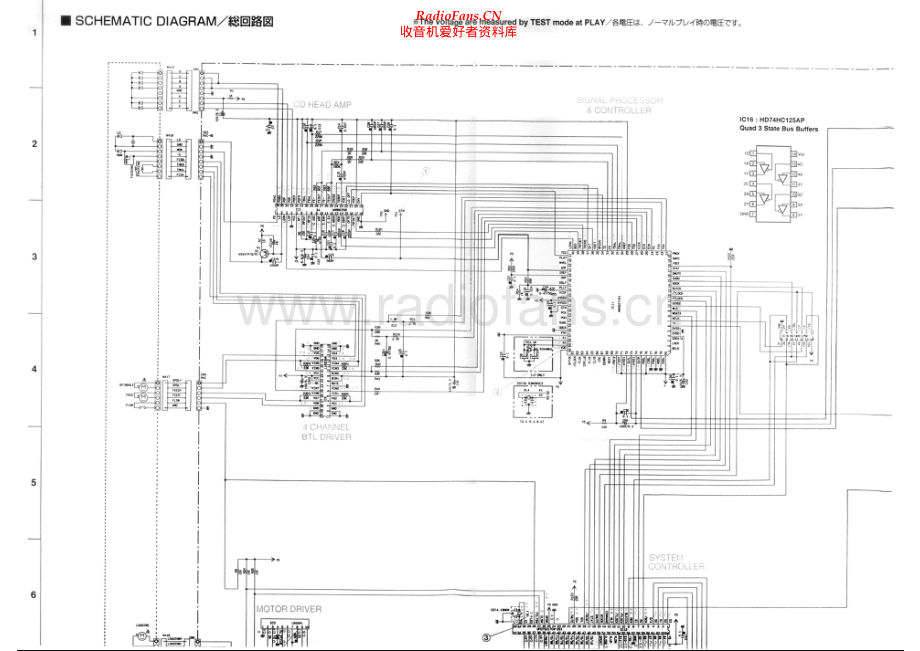 Yamaha-CDX390-cd-sch 维修电路原理图.pdf_第1页