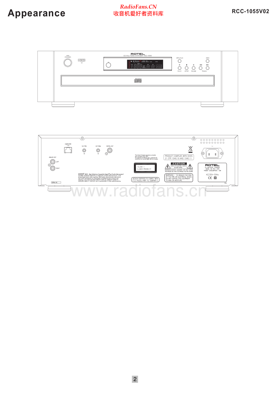 Rotel-RCC1055_v02-cd-sm 维修电路原理图.pdf_第2页