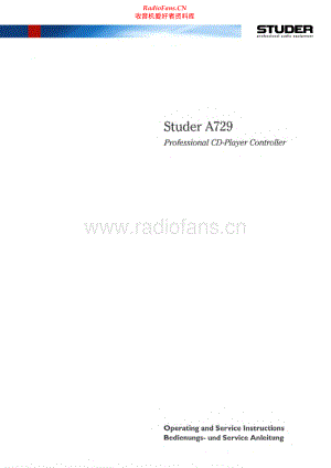 Studer-A729-cd-sm 维修电路原理图.pdf