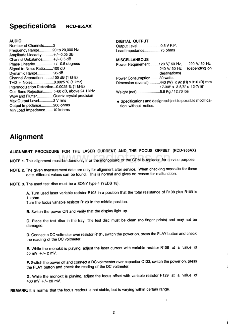 Rotel-RCD955AX-cd-sm 维修电路原理图.pdf_第3页