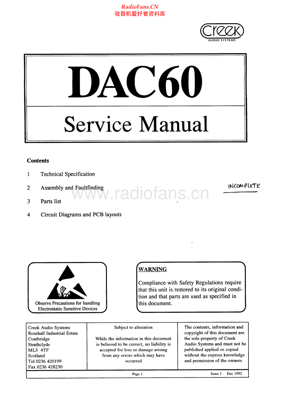 Creek-DAC60-dac-sm维修电路原理图.pdf_第1页