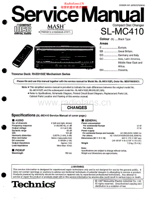 Technics-SLMC410-cd-sm 维修电路原理图.pdf