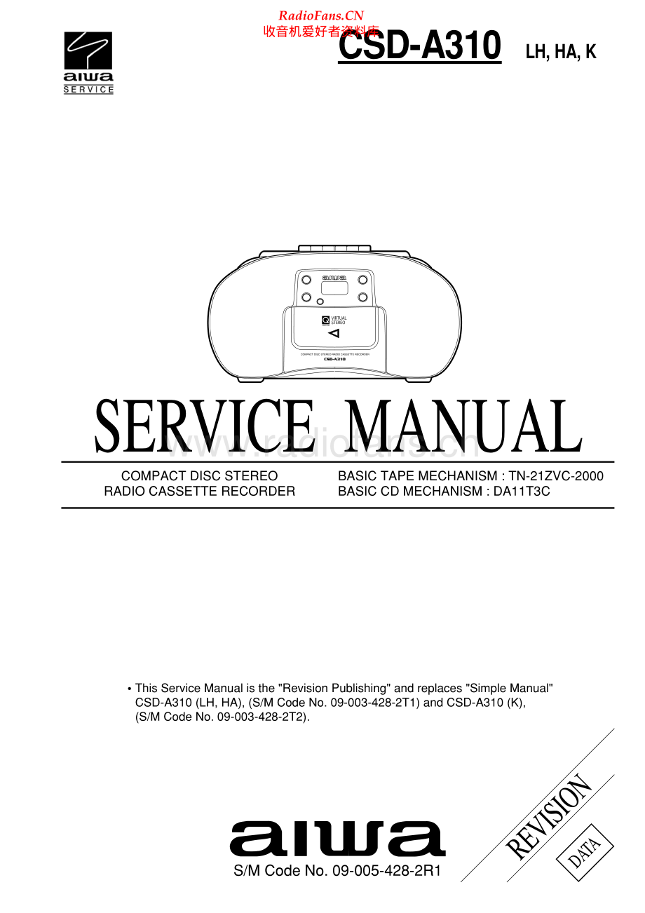 Aiwa-CSDA310-pr-sm维修电路原理图.pdf_第1页