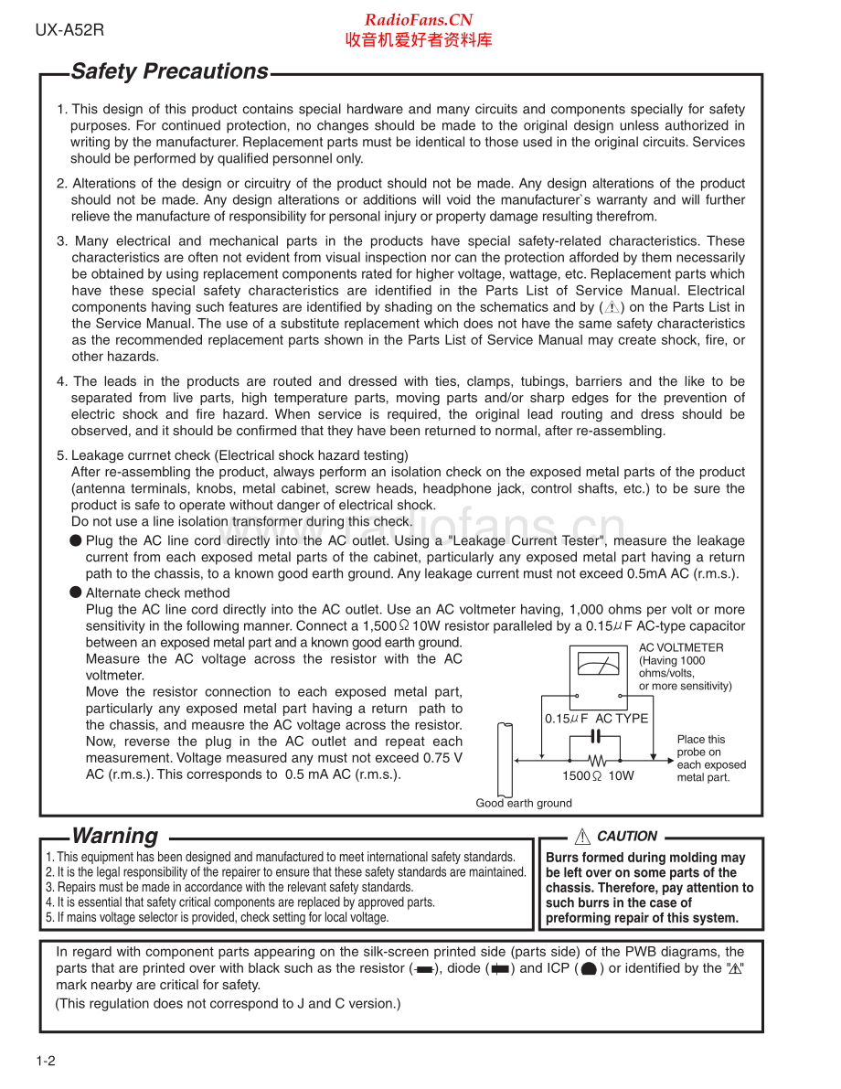 JVC-UXA52R-cs-sm 维修电路原理图.pdf_第2页
