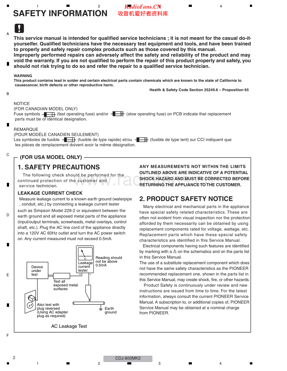 Pioneer-CDJ800MK2-cd-sm2 维修电路原理图.pdf_第2页