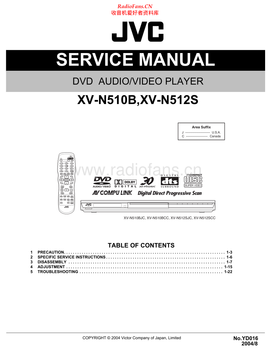 JVC-XVN510B-cd-sm 维修电路原理图.pdf_第1页