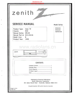Zenith-DVD2250-cd-sm 维修电路原理图.pdf
