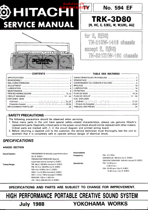 Hitachi-TRK3D80-pr-sm 维修电路原理图.pdf
