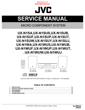 JVC-UXN1-cs-sm 维修电路原理图.pdf