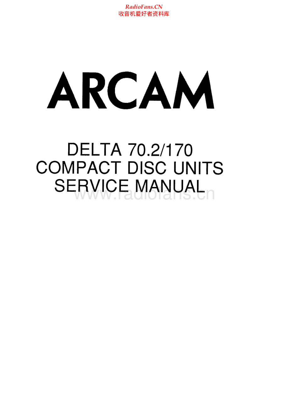 Arcam-Delta170-cd-sm维修电路原理图.pdf_第1页