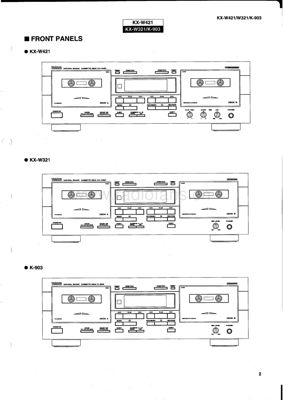 Yamaha-KXW321-tape-sm 维修电路原理图.pdf_第3页