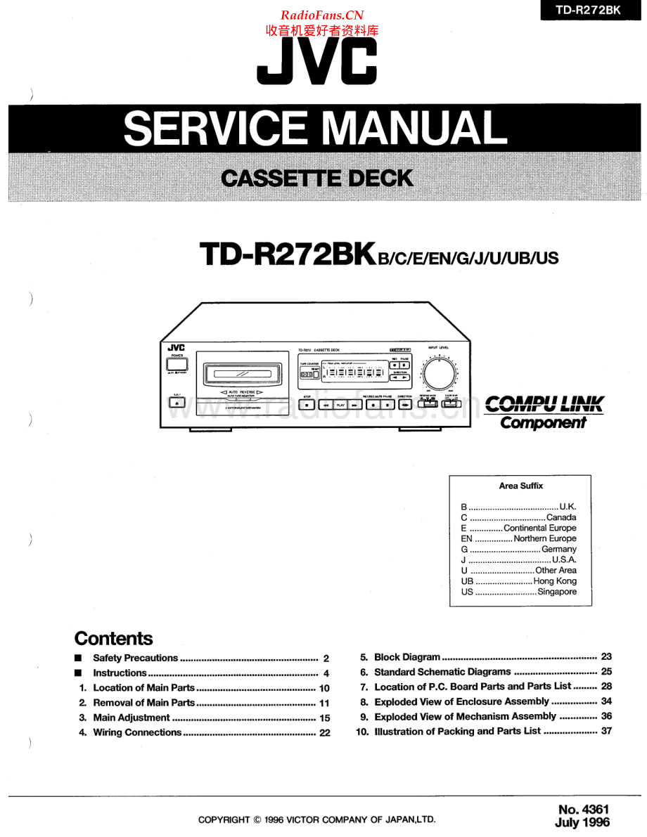 JVC-TDR272BK-tape-sm 维修电路原理图.pdf_第1页