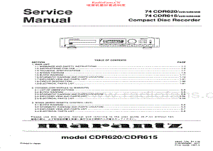 Marantz-CDR615-cd-sm 维修电路原理图.pdf
