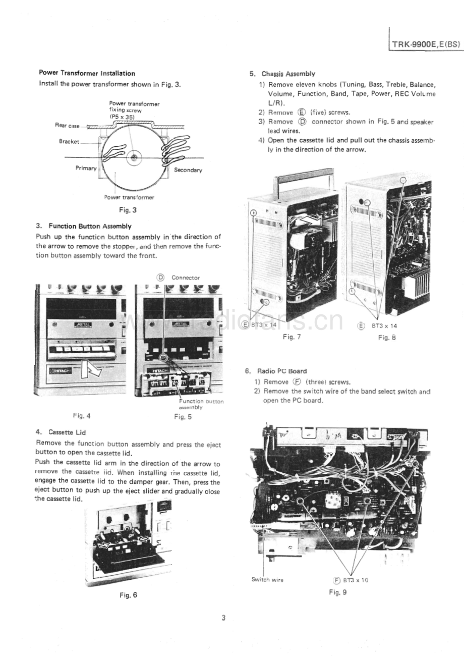 Hitachi-TRK9900E-pr-sm 维修电路原理图.pdf_第3页