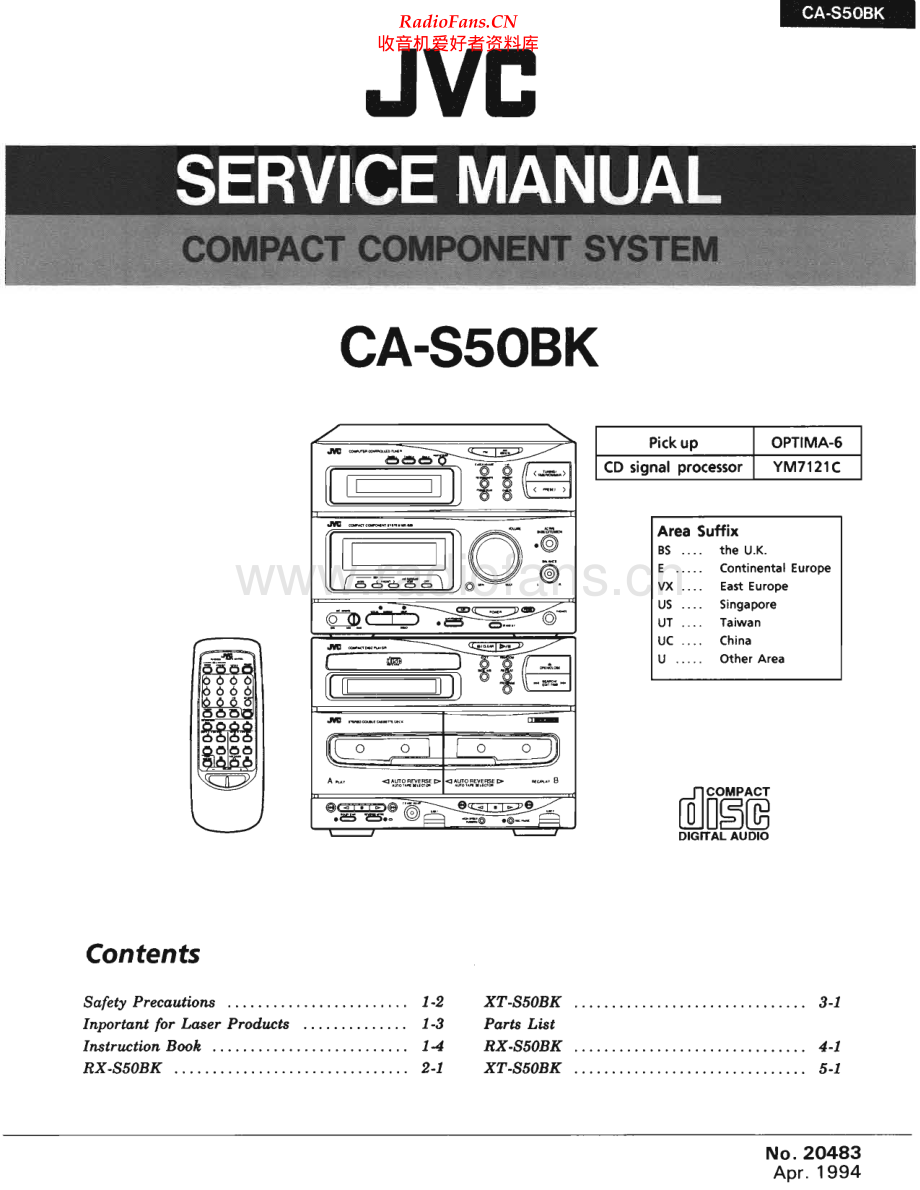 JVC-CAS50BK-cs-sm 维修电路原理图.pdf_第1页