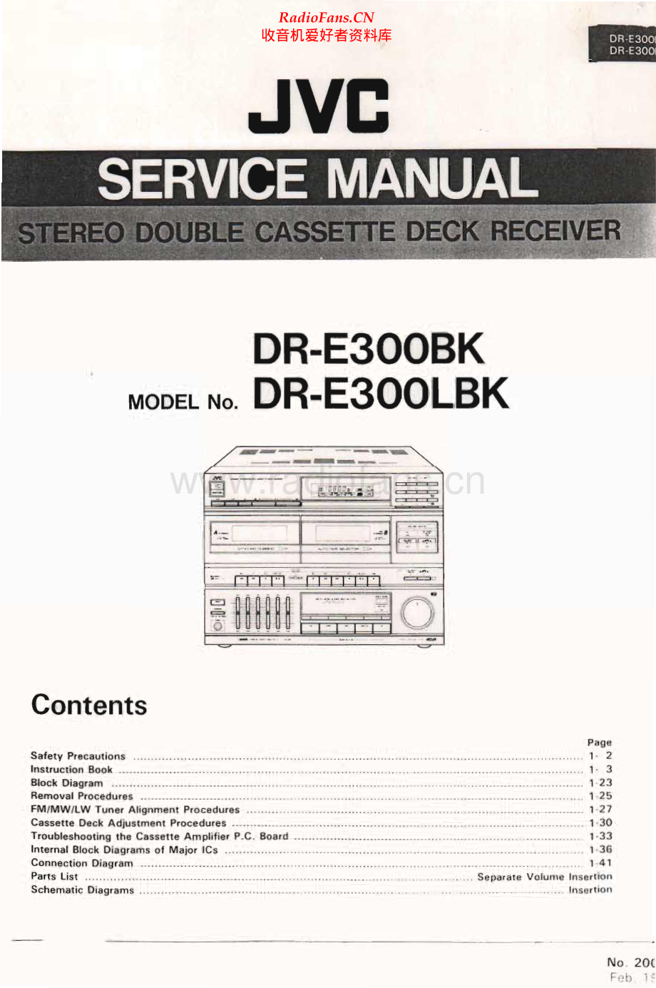 JVC-DRE300BK-cs-sm 维修电路原理图.pdf_第1页