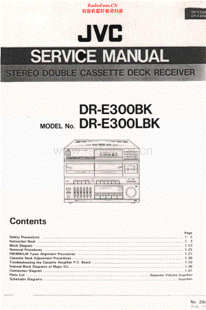 JVC-DRE300BK-cs-sm 维修电路原理图.pdf