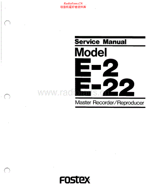 Fostex-E22-tape-sm维修电路原理图.pdf
