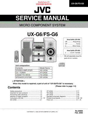 JVC-UXG6-cs-sm 维修电路原理图.pdf