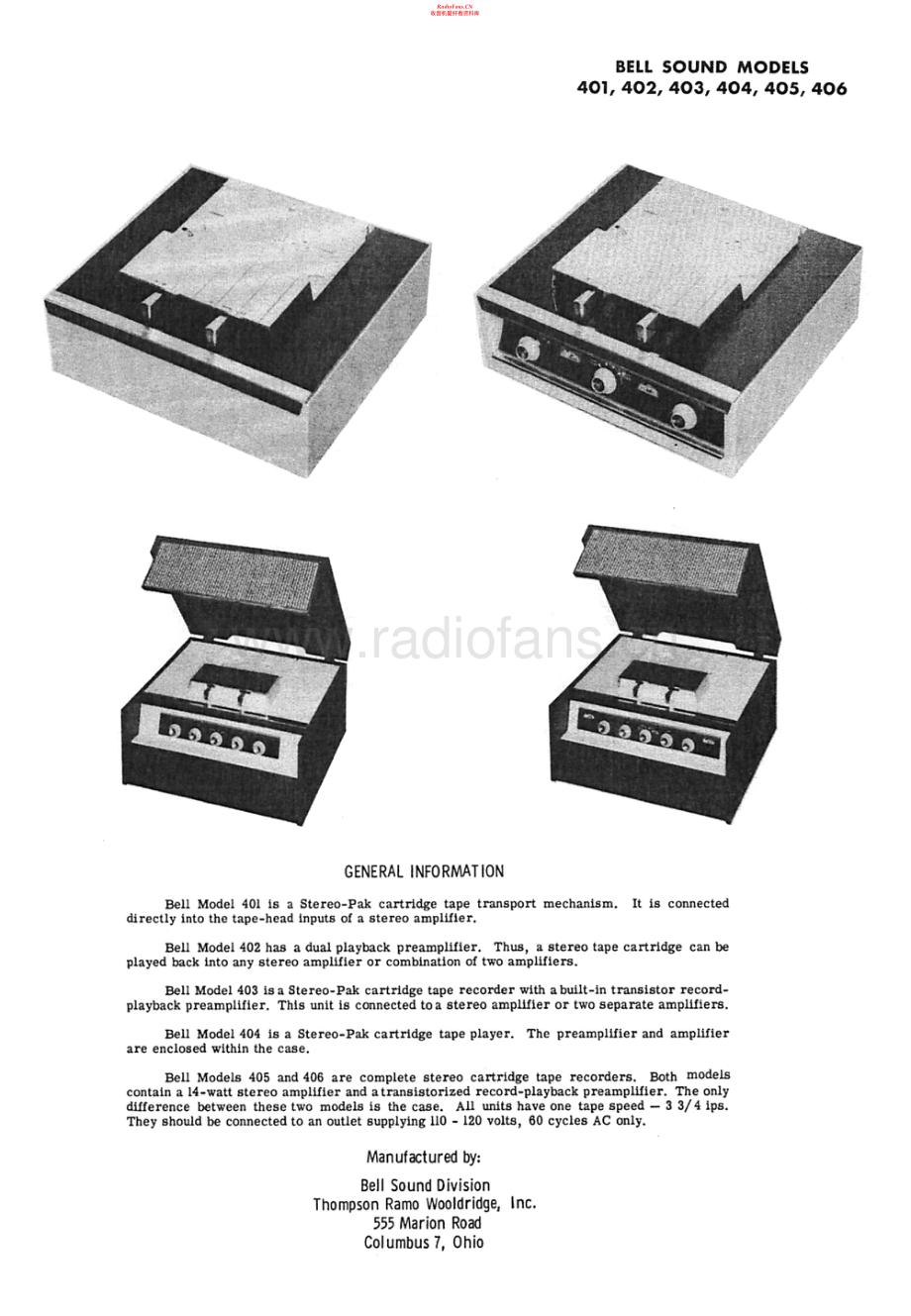 BellSound-400series-tape-sm维修电路原理图.pdf_第1页