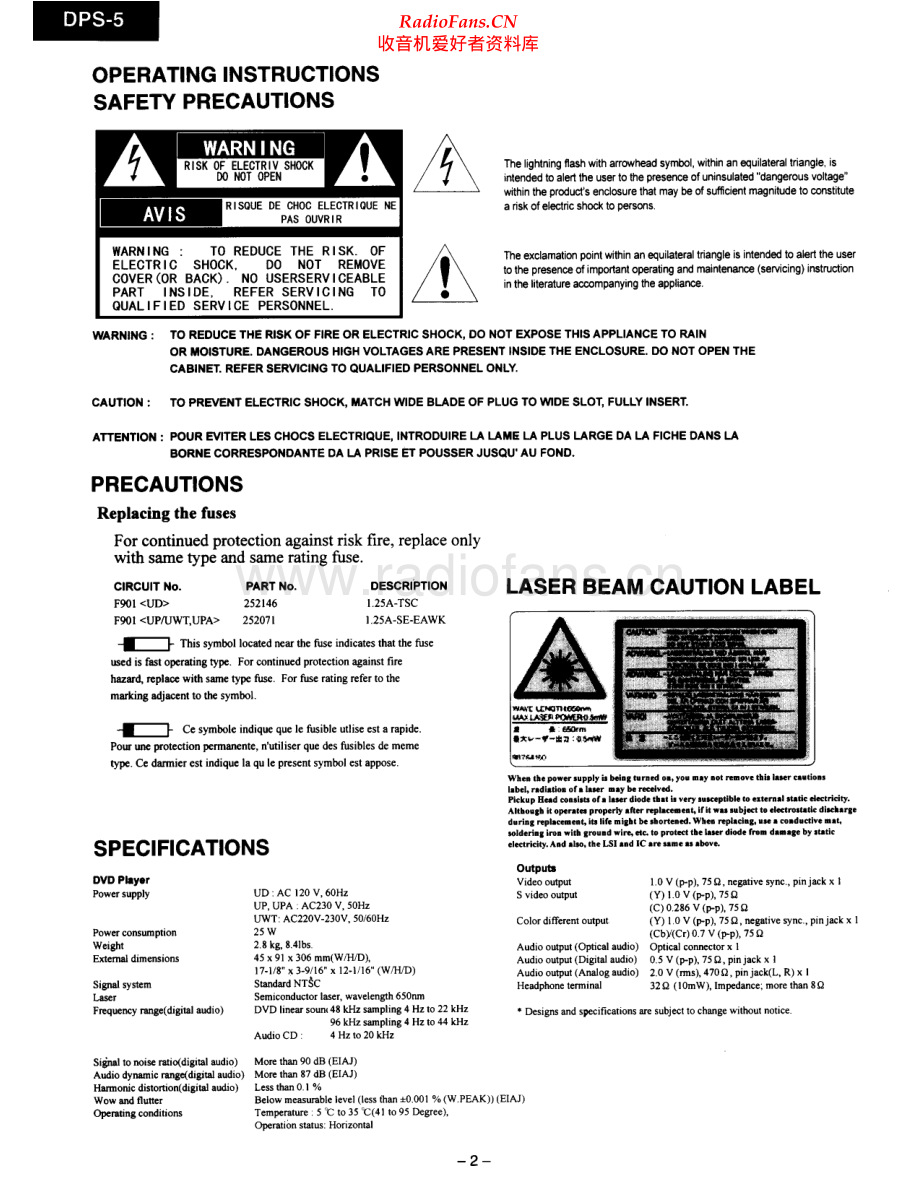 Integra-DPS5-cd-sm 维修电路原理图.pdf_第2页