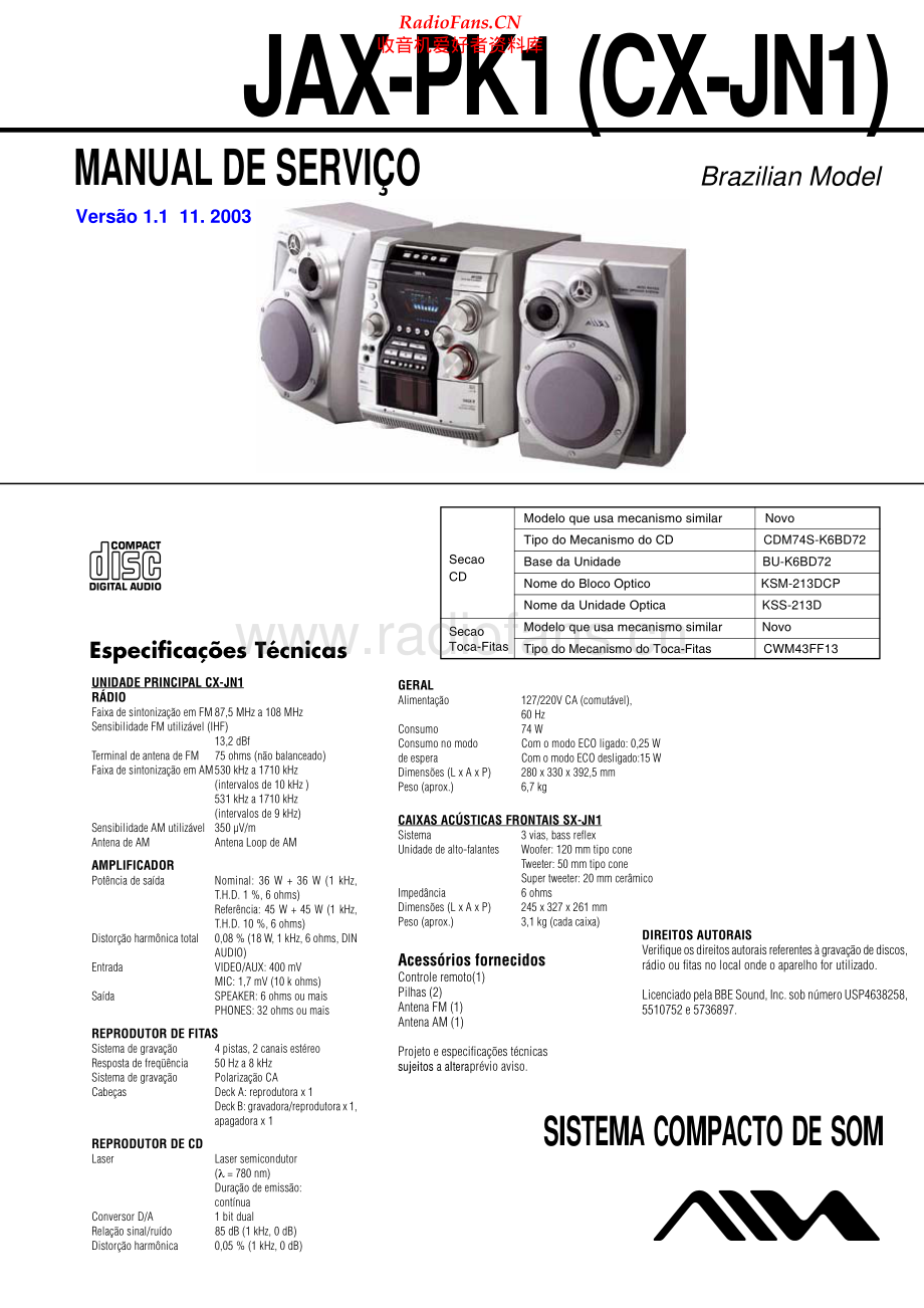 Aiwa-JAXPK1v1_1-cs-sm维修电路原理图.pdf_第1页