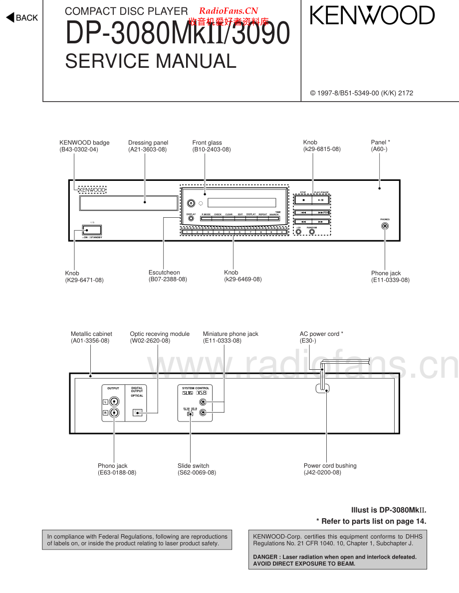 Kenwood-DP3090-cd-sm 维修电路原理图.pdf_第1页