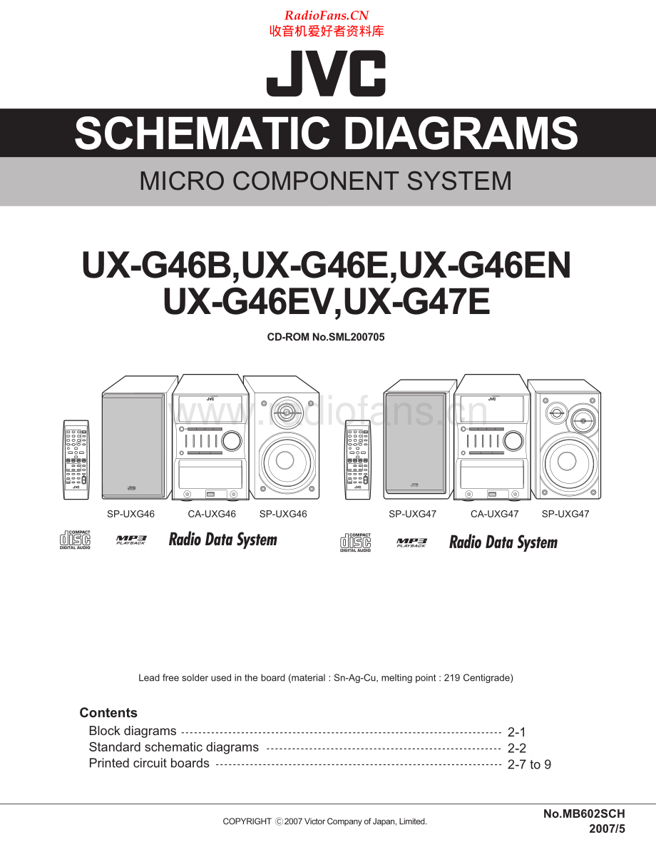 JVC-UXG46-cs-sm 维修电路原理图.pdf_第1页