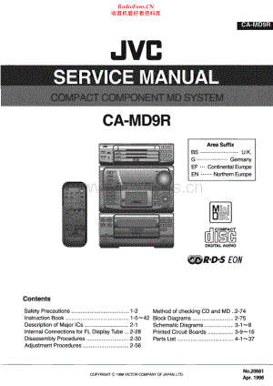 JVC-CAMD9R-cs-sm 维修电路原理图.pdf