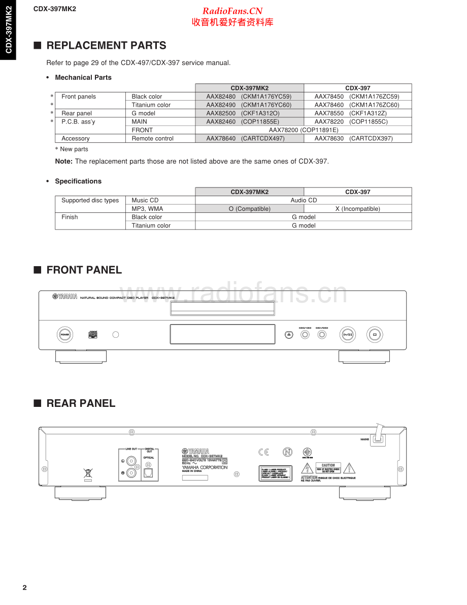 Yamaha-CDX397_MK2-cd-sm 维修电路原理图.pdf_第2页