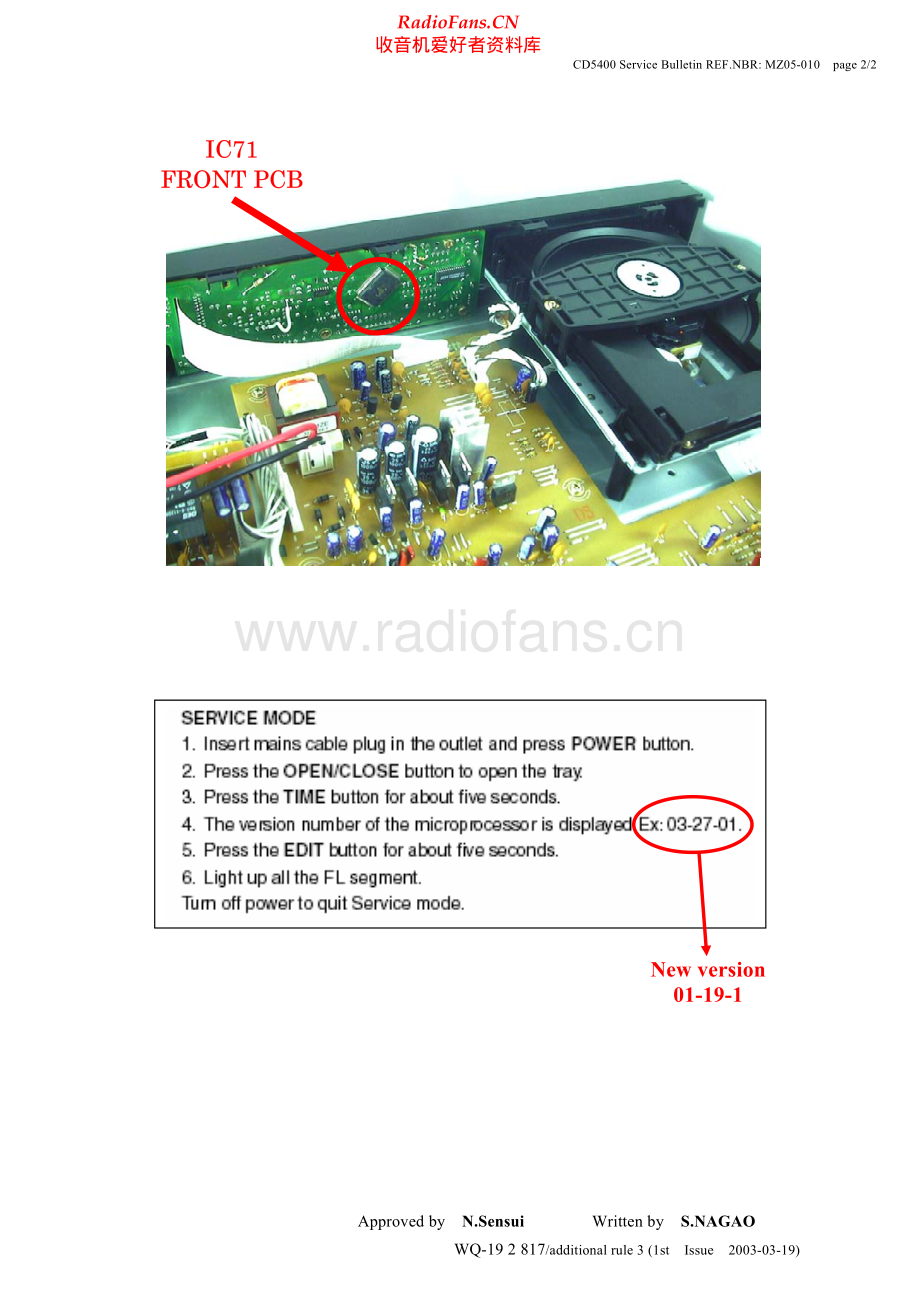 Marantz-CD5400-cd-sb2 维修电路原理图.pdf_第2页