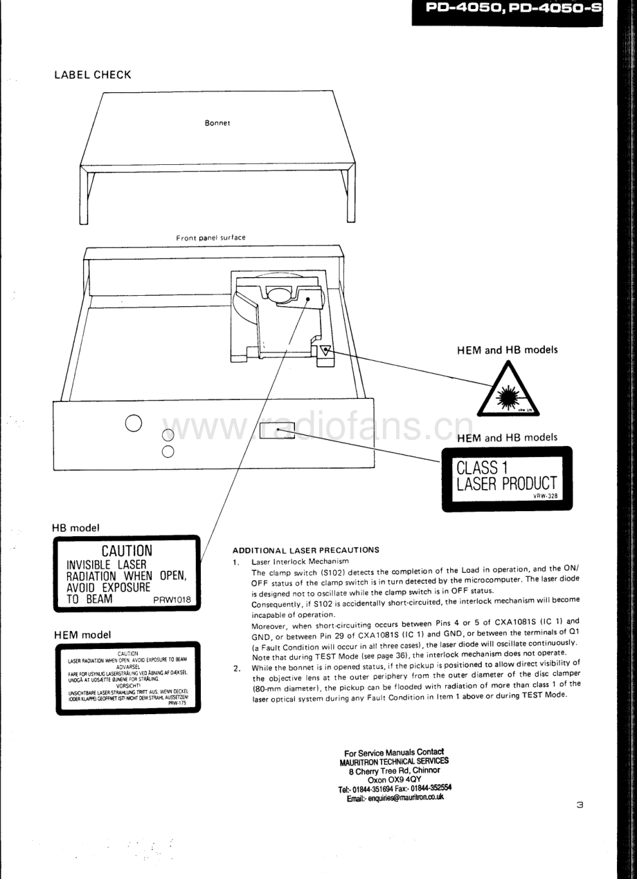 Pioneer-PD4050-cd-sm 维修电路原理图.pdf_第3页