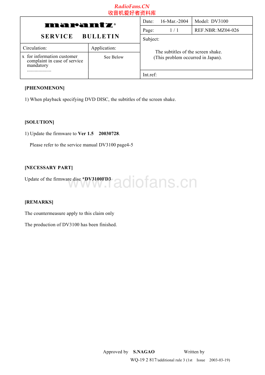 Marantz-DV3100-cd-sb 维修电路原理图.pdf_第2页