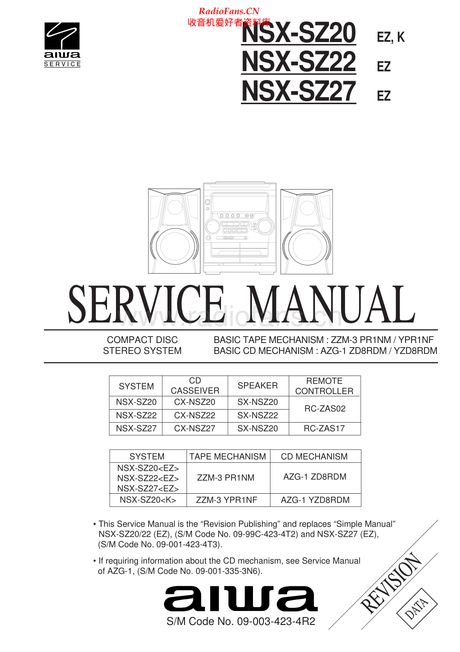 Aiwa-NSXSZ22-cs-sm维修电路原理图.pdf_第1页