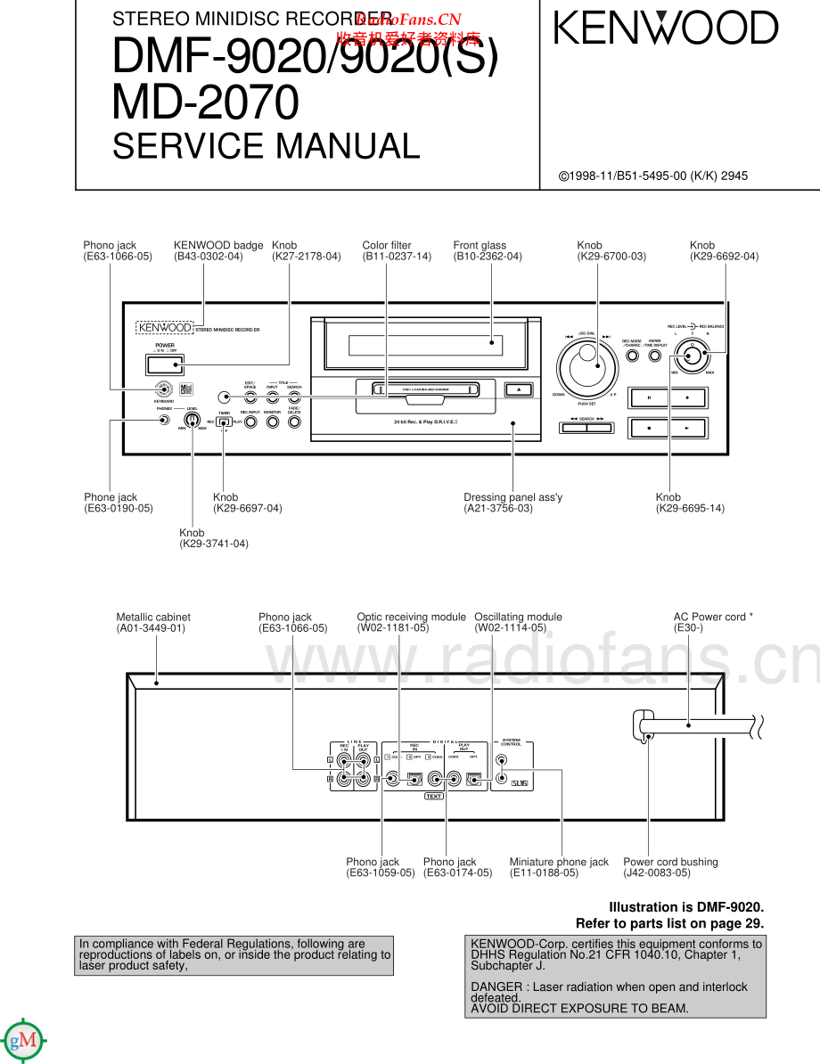 Kenwood-MD2070-md-sm 维修电路原理图.pdf_第1页