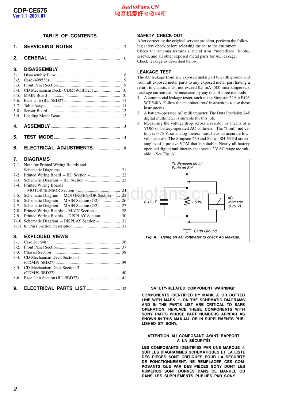 Sony-CDPCE575-cd-sm 维修电路原理图.pdf_第2页