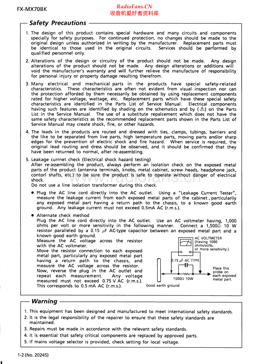 JVC-FXMX70BK-cs-sm 维修电路原理图.pdf_第2页