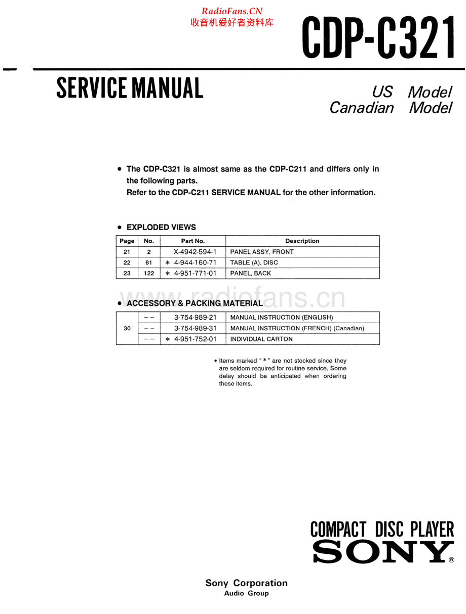 Sony-CDPC321-cd-sm 维修电路原理图.pdf_第1页