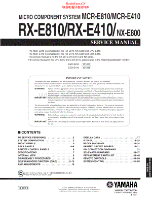 Yamaha-RXE410-cs-sm(1) 维修电路原理图.pdf